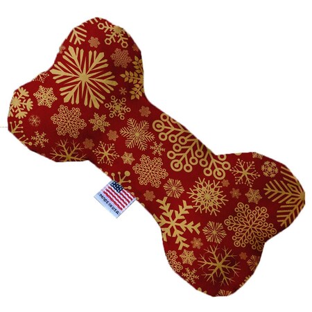 Mirage Pet Products Red Snowflakes 8 in. Bone Dog Toy 1313-TYBN8